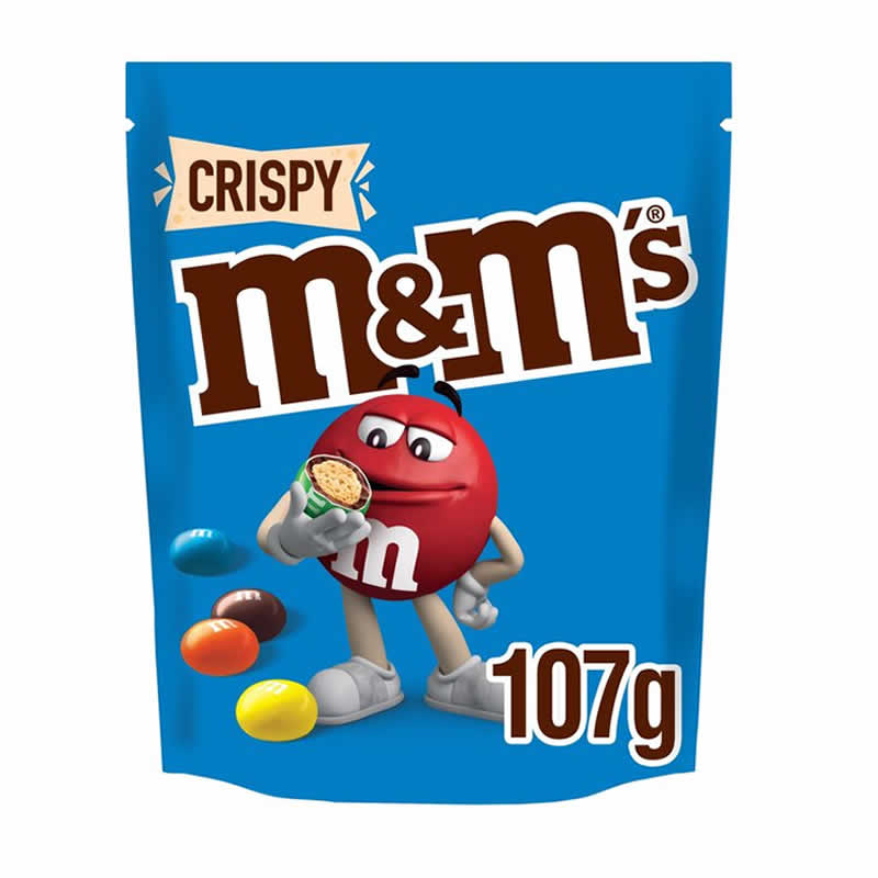 M&Ms Crunchy Caramel 16x130g Pouch SFP In House