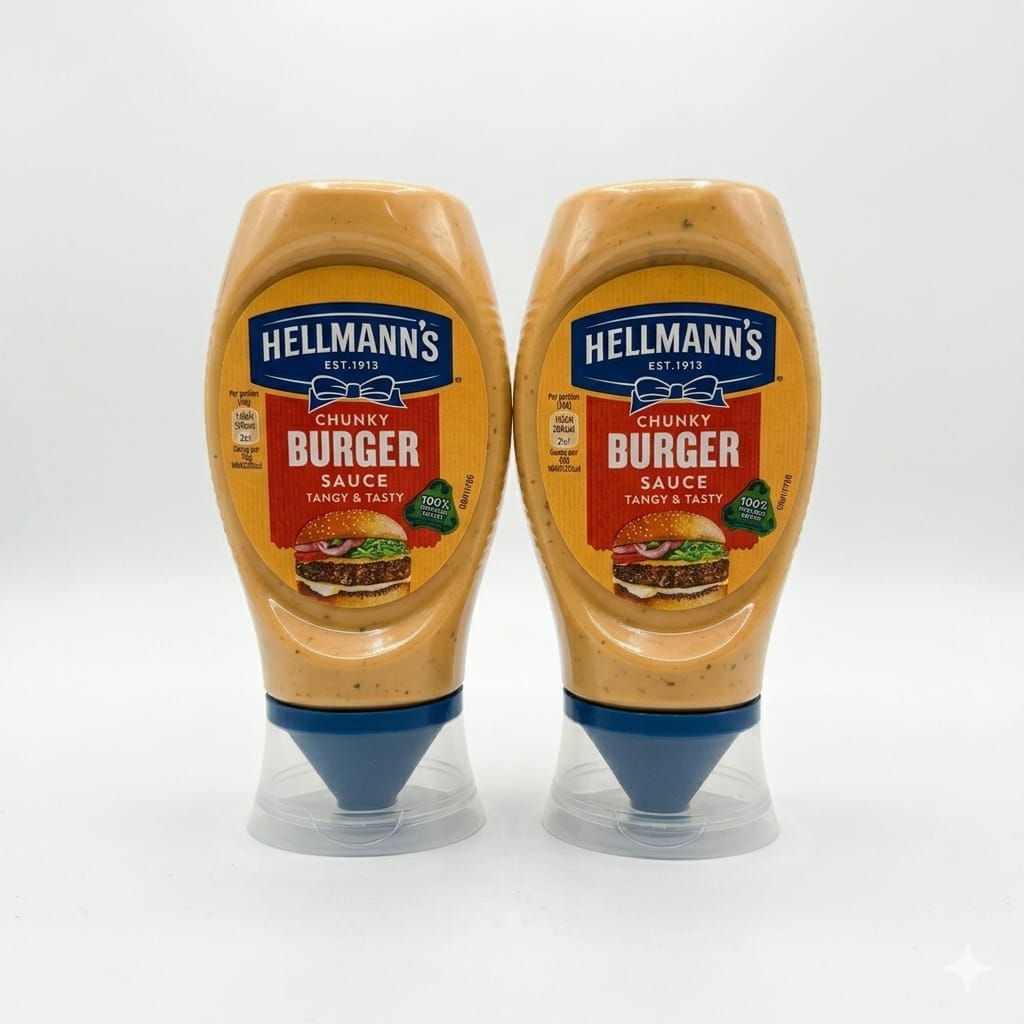 Hellmann's Chunky Burger Sauce Hellmann's Chunky Burger Sauce squeeze bottles